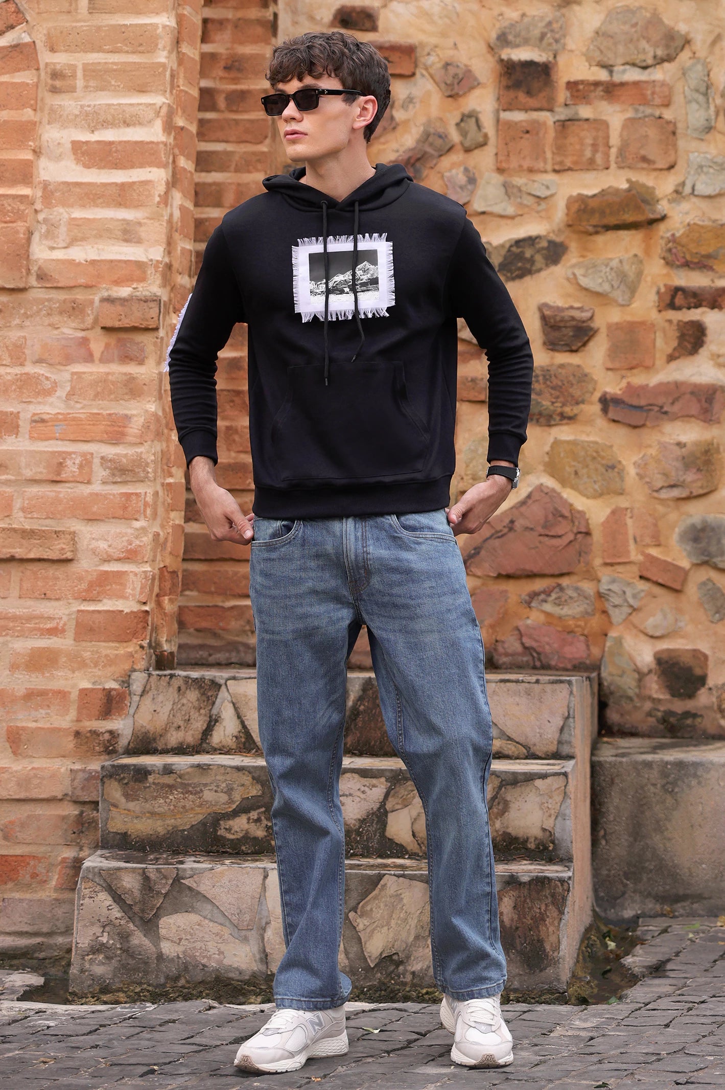 Mens Graphic Pullover Hoodie