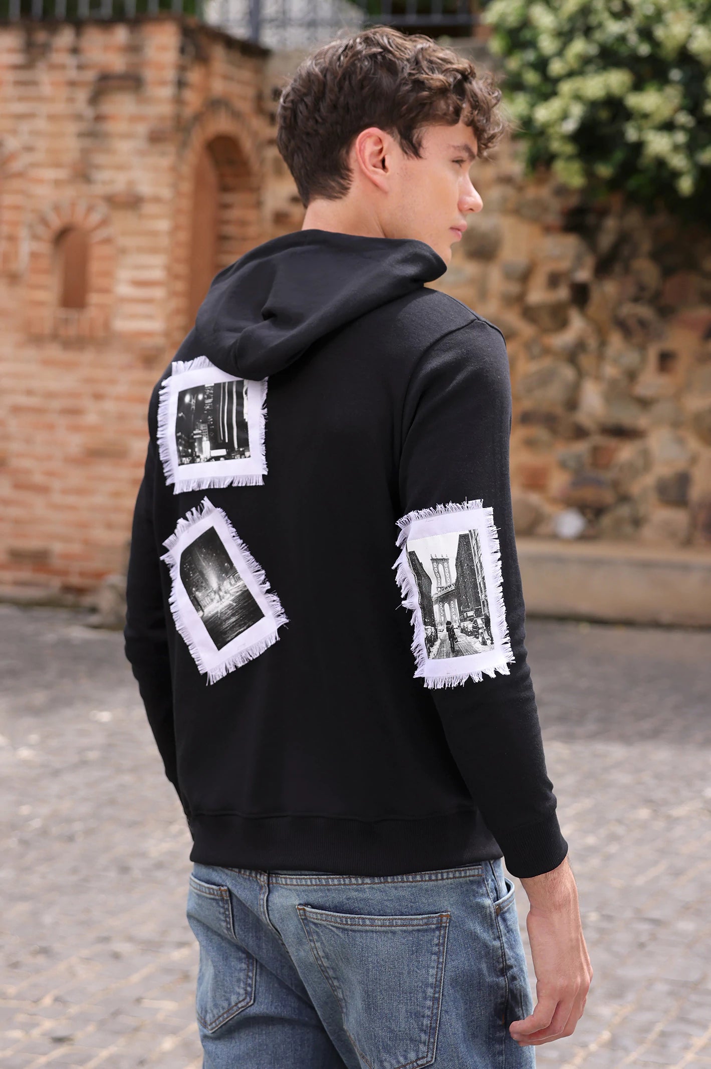 Mens Graphic Pullover Hoodie