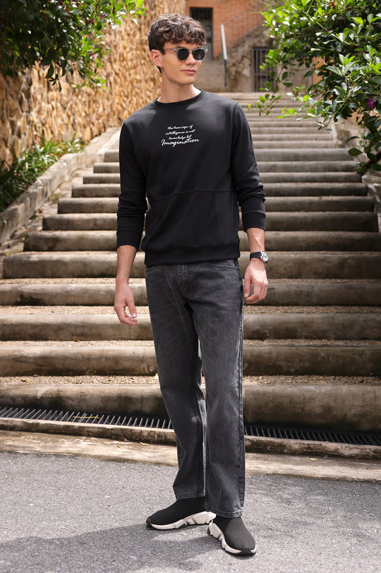 Mens Graphic Regular Sweatshirt