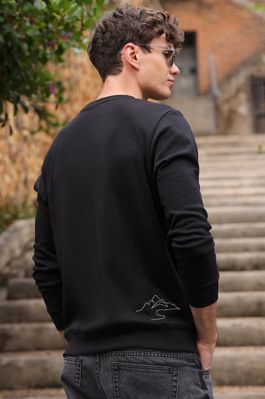 Mens Graphic Regular Sweatshirt