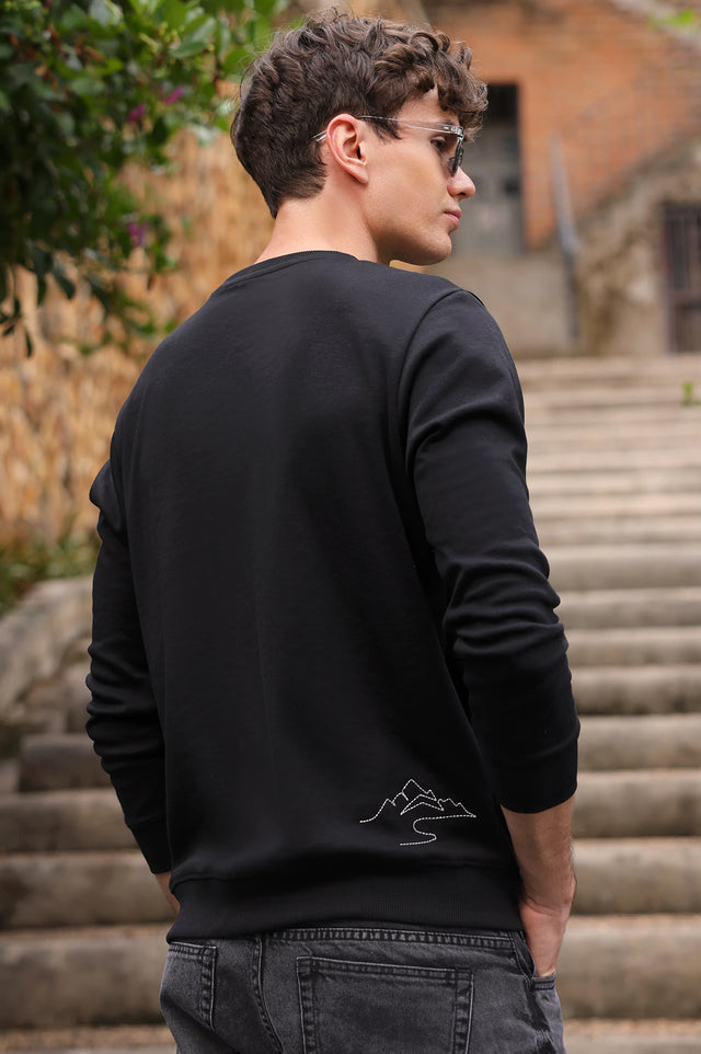 Mens Graphic Regular Sweatshirt