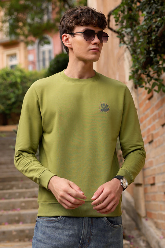 Mens Graphic Regular Sweatshirt