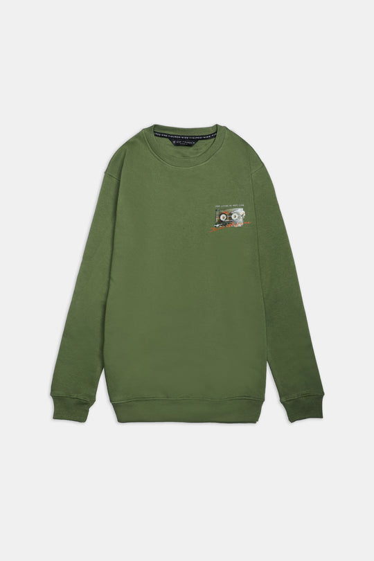 Mens Graphic Regular Sweatshirt