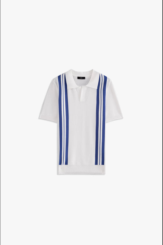 Johnny Collar Striped Polo