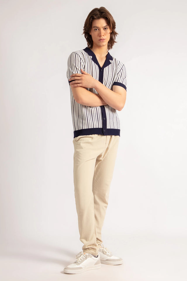 Cuban Collar Knitted shirt