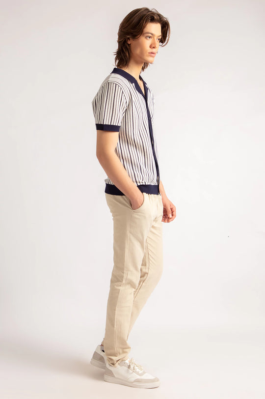 Cuban Collar Knitted shirt