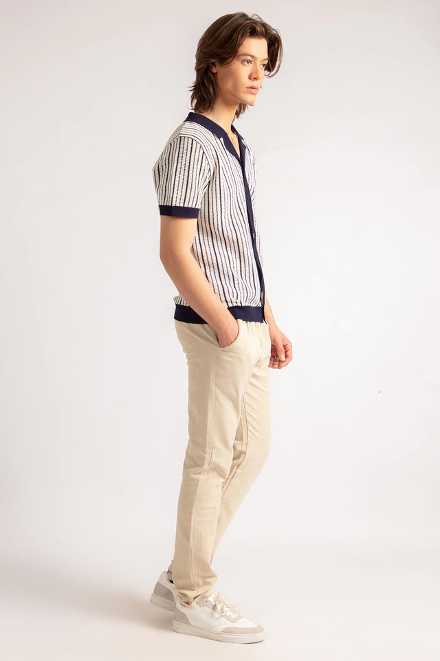 Cuban Collar Knitted shirt