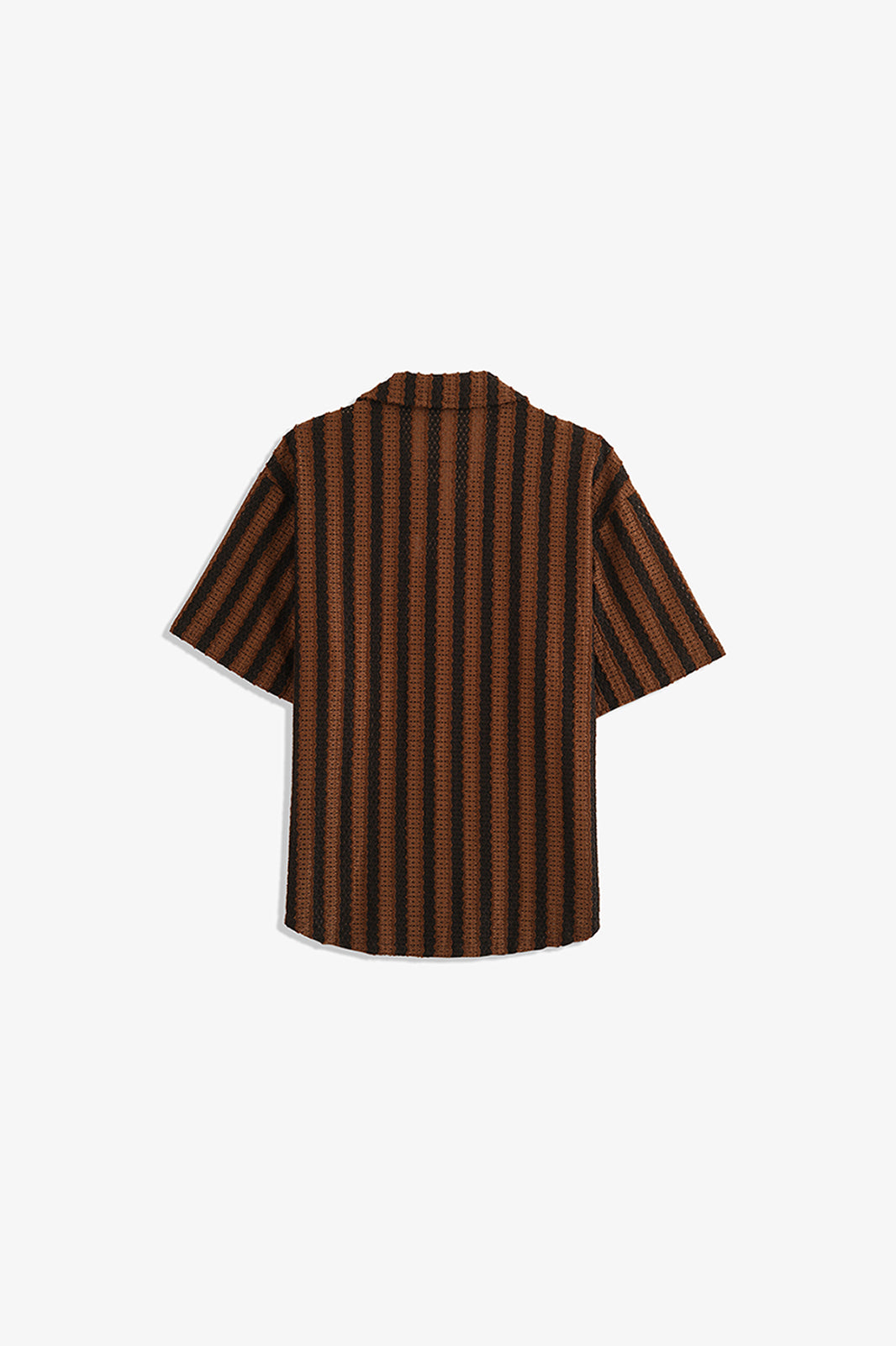 Cuban Collar Textured Shirt