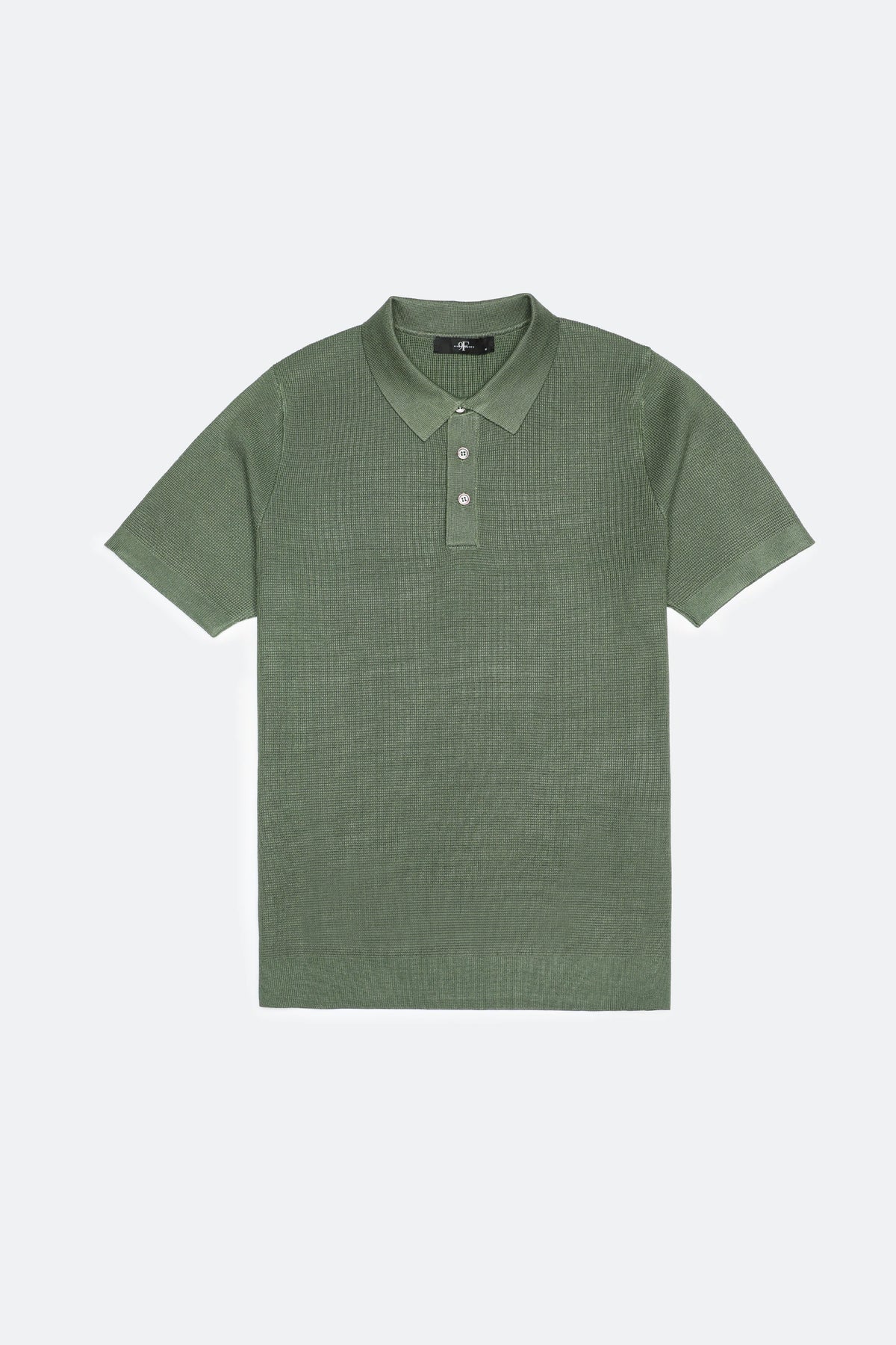 Basic Collar Textured Knitted Polo