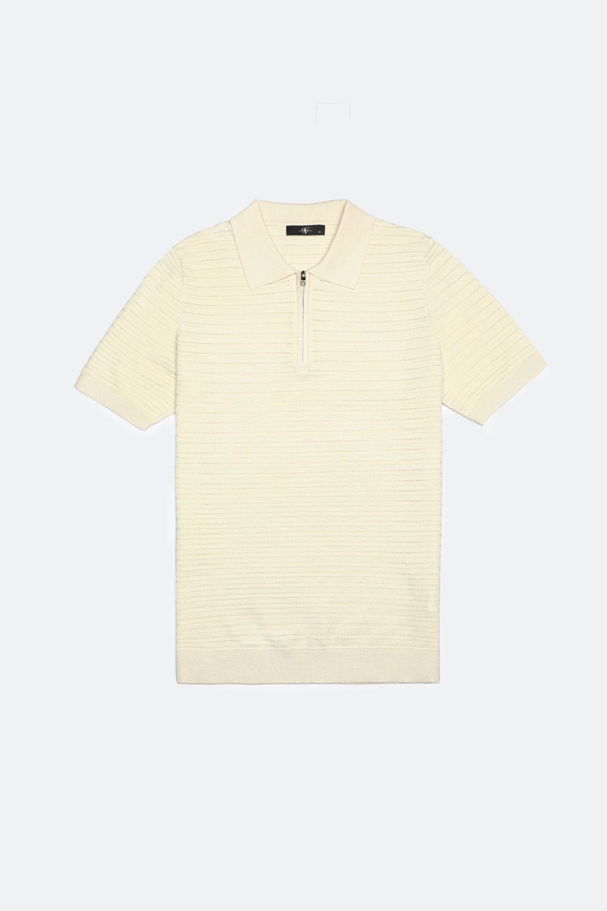 Basic Collar Textured Knitted Polo