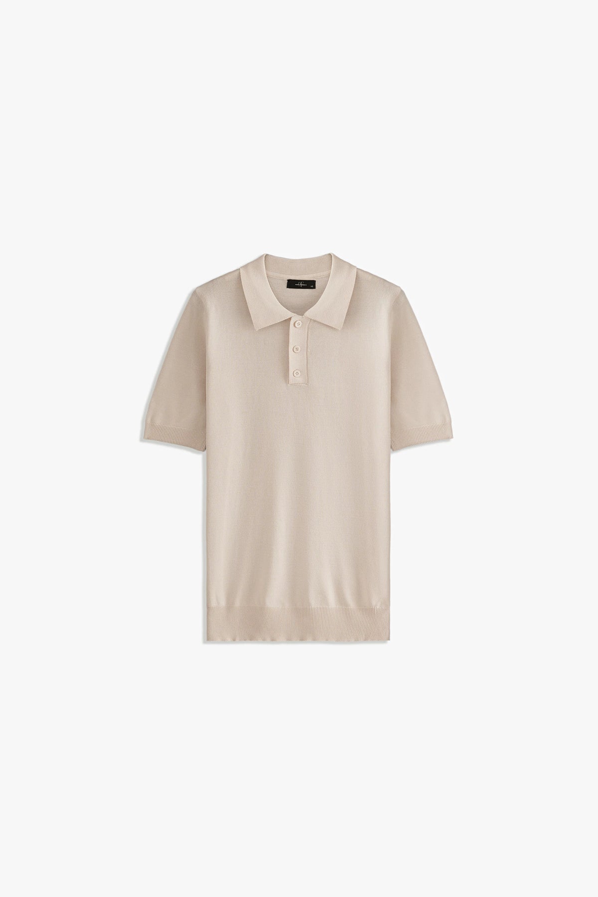 Textured Button Placket Polo