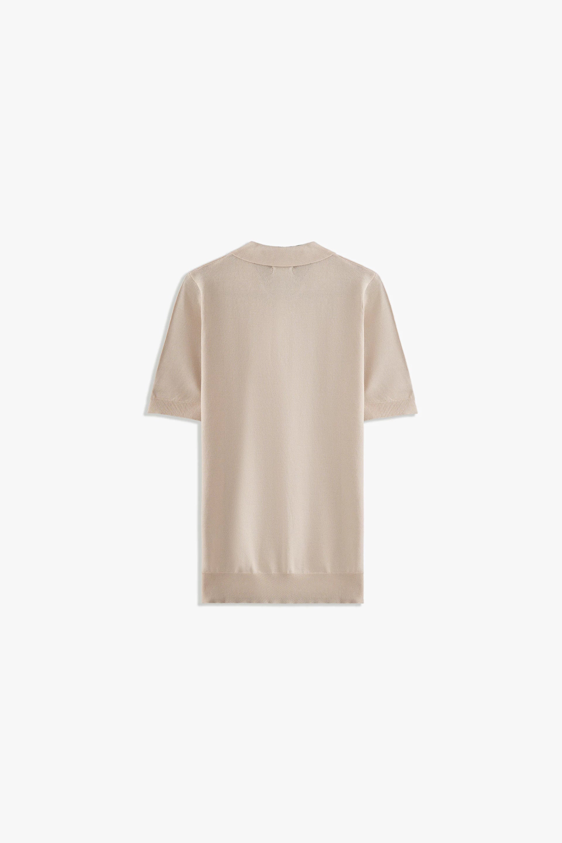 Textured Button Placket Polo