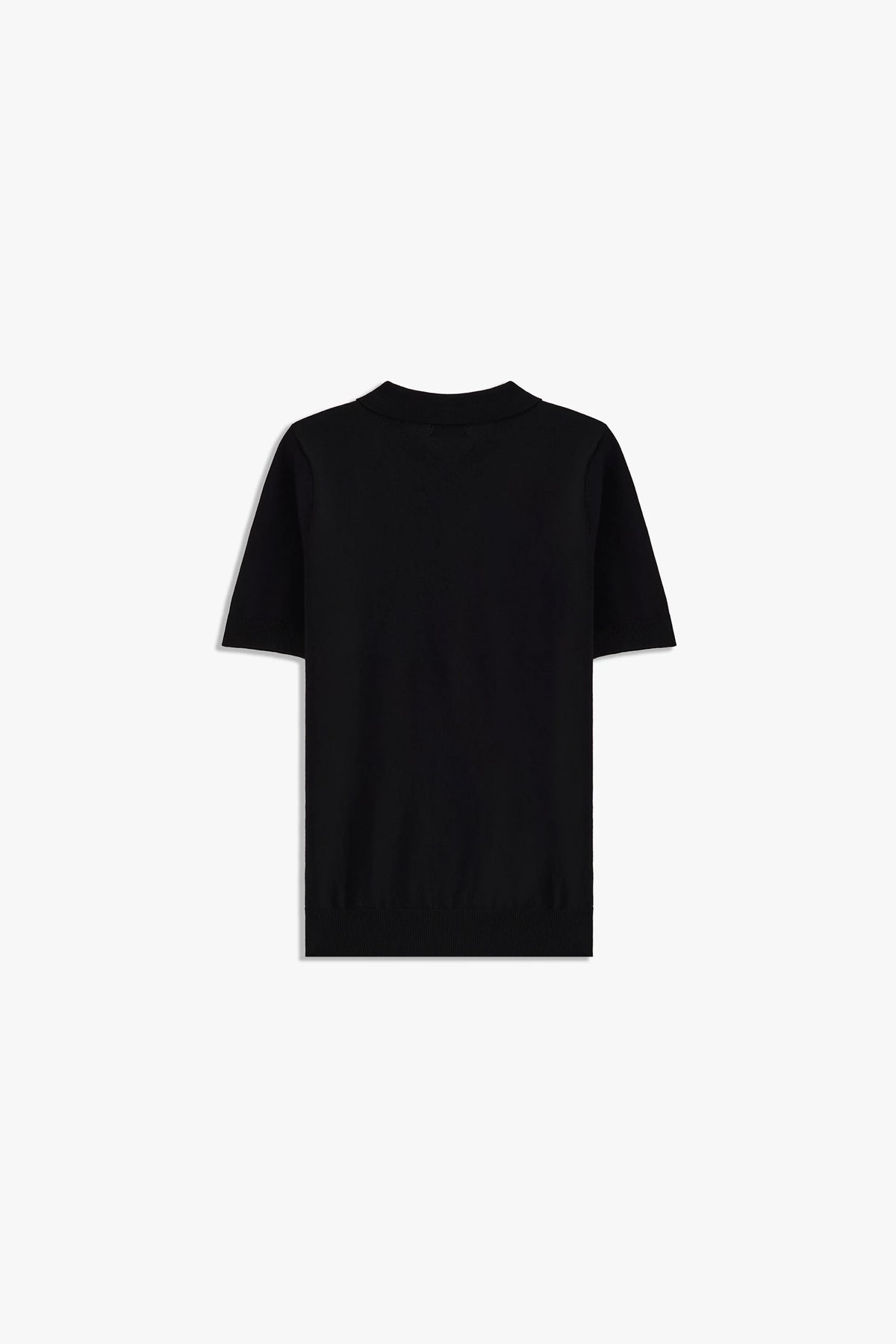 Textured Button Placket Polo