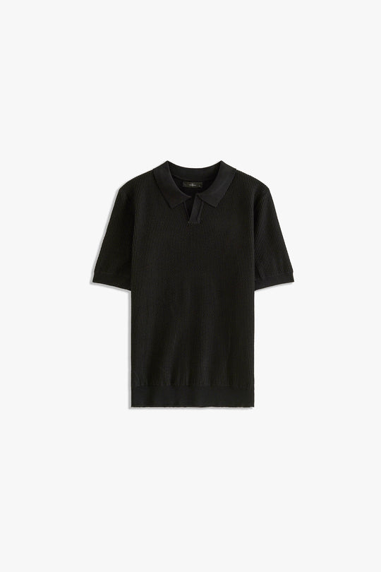 Johnny Collar Textured Polo
