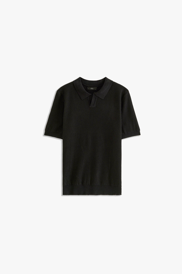 Johnny Collar Textured Polo