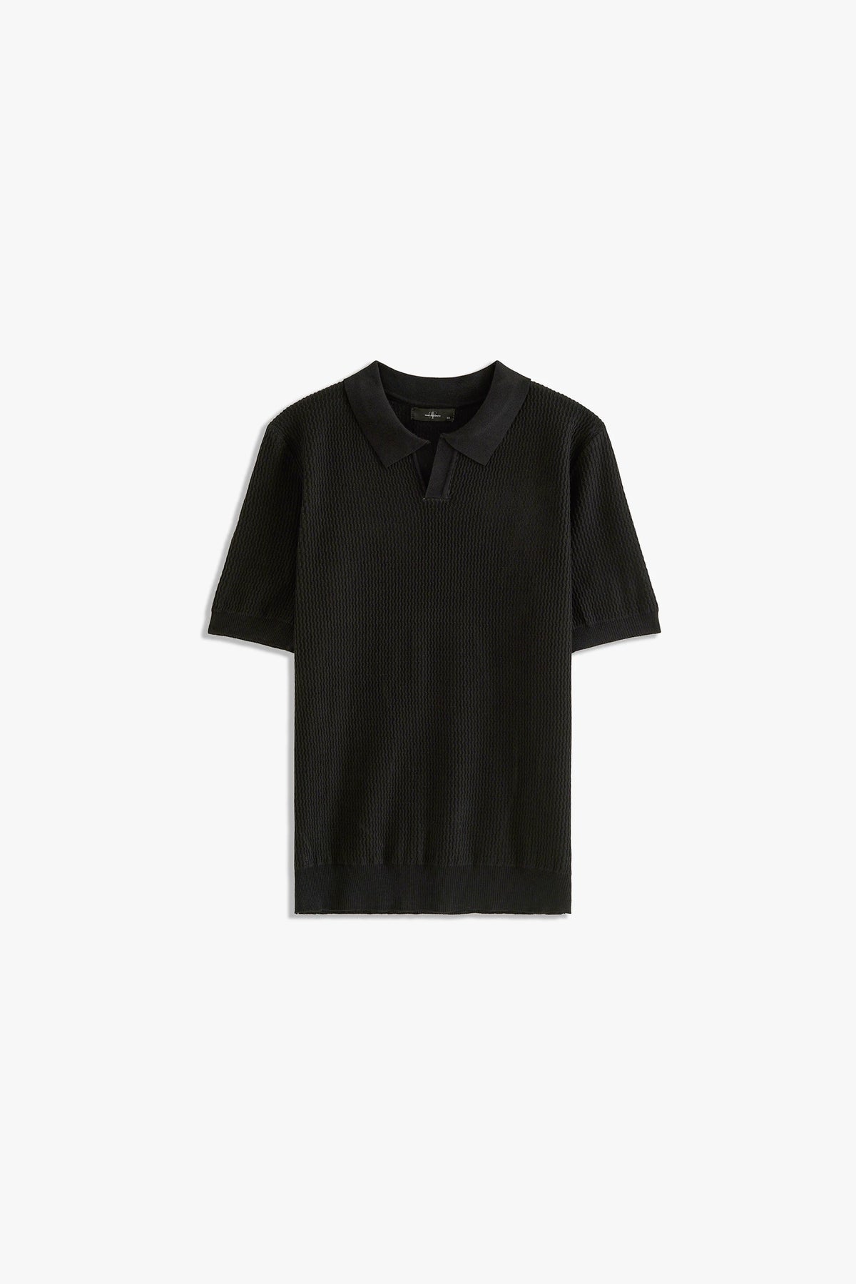 Textured Johny Collar Polo