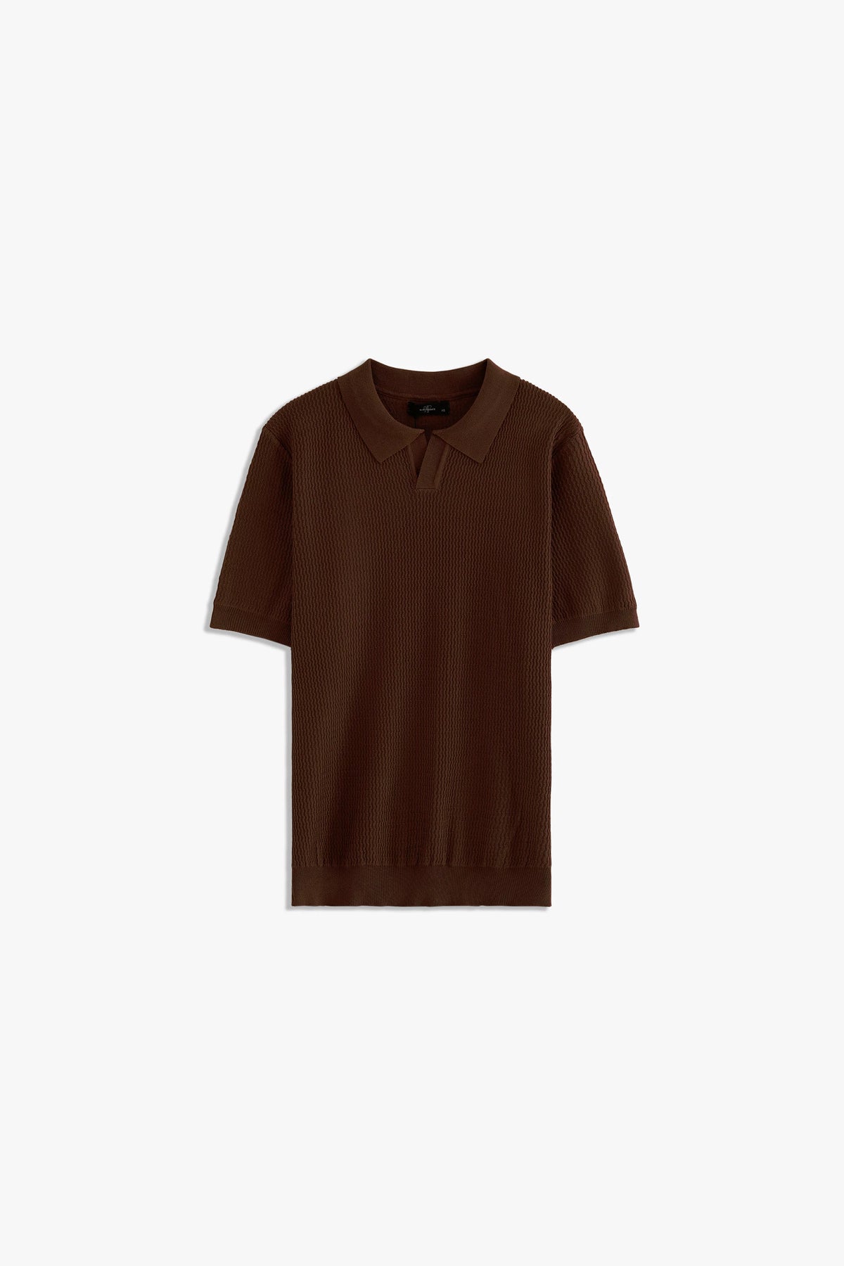 Textured Johny Collar Polo