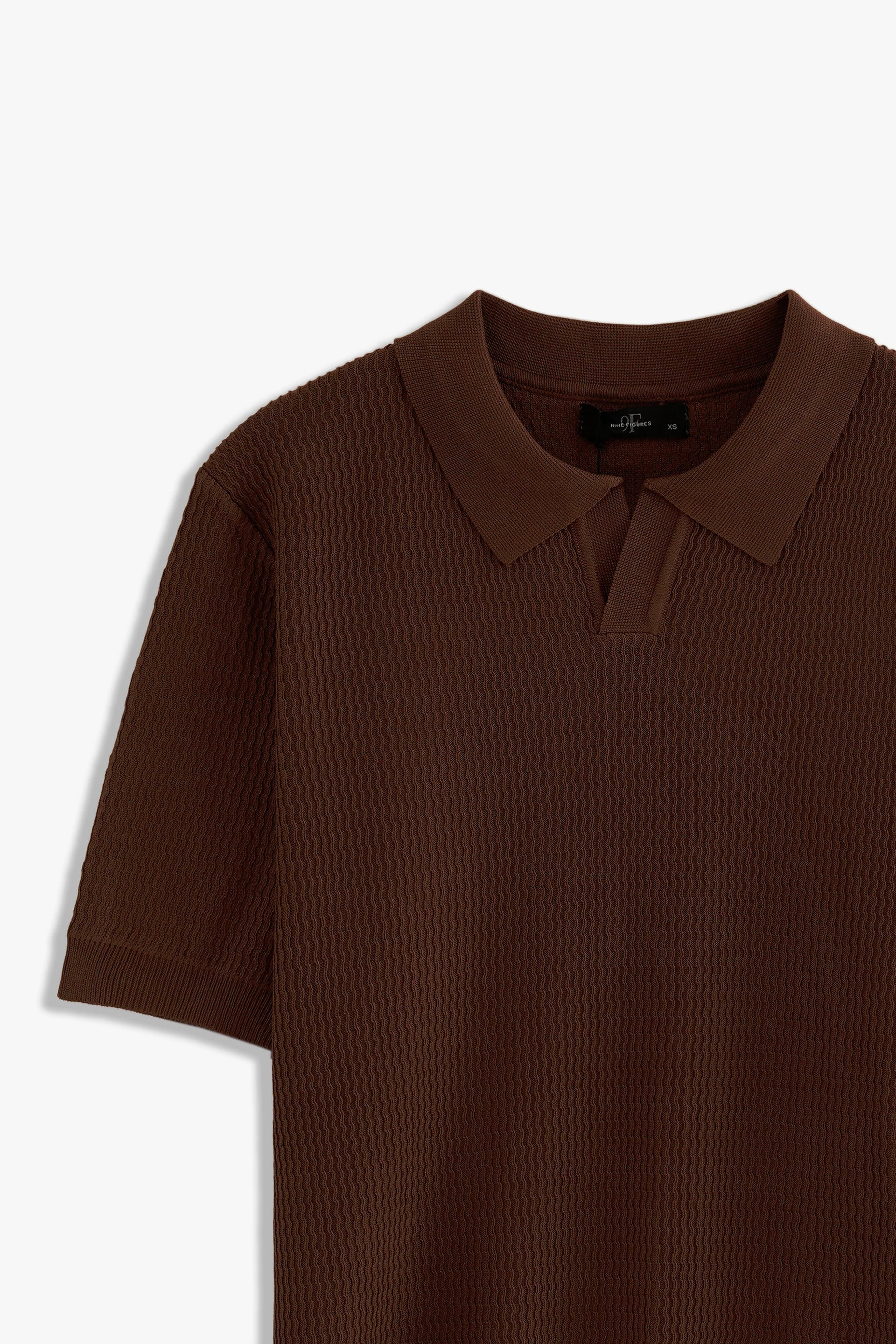 Textured Johny Collar Polo