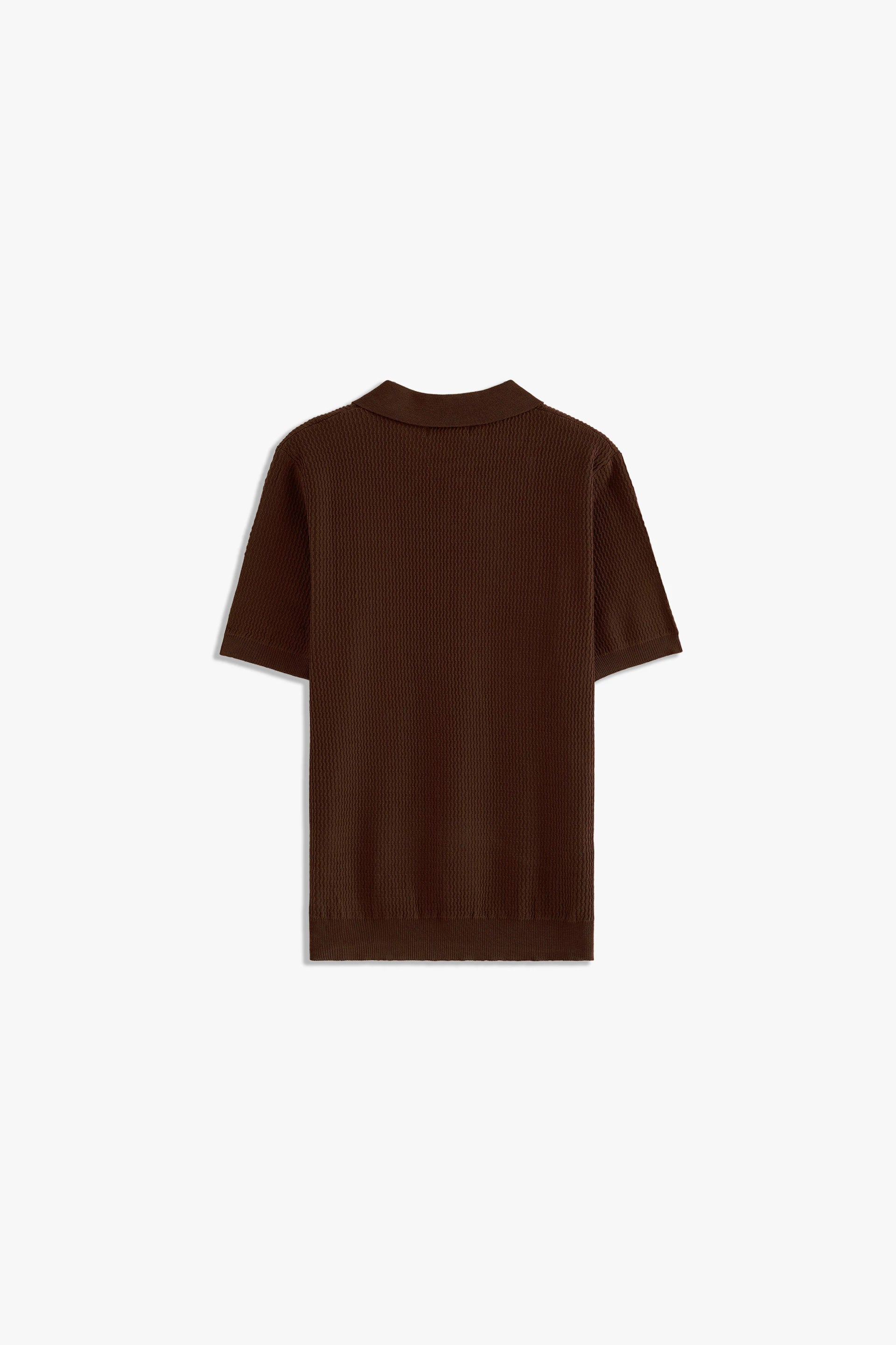 Textured Johny Collar Polo