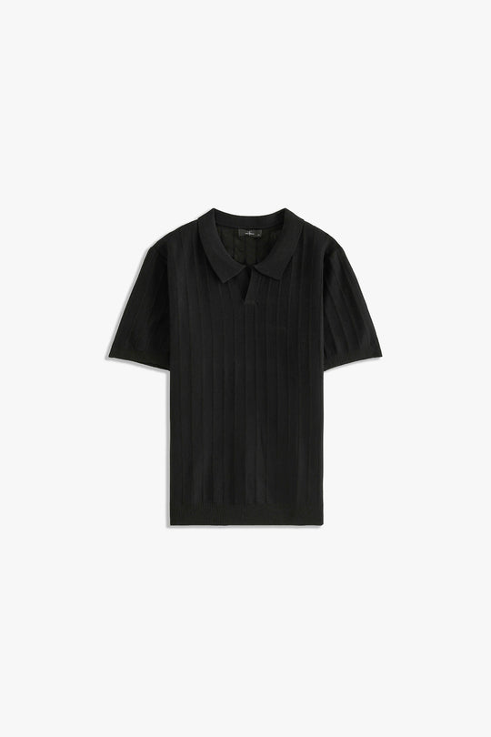 Johnny Collar Textured Polo