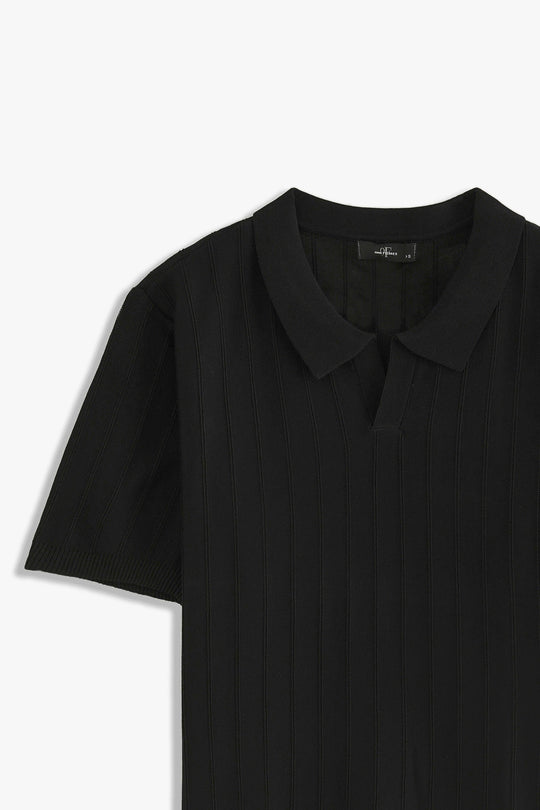 Johnny Collar Textured Polo
