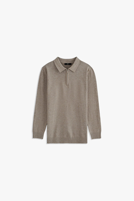 Zipper Placket Sweater