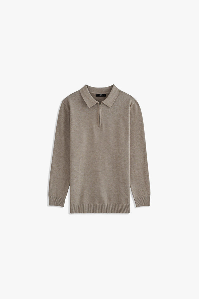 Zipper Placket Sweater