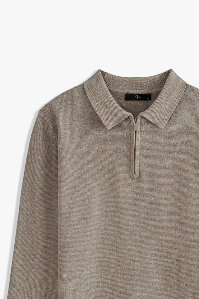 Zipper Placket Sweater