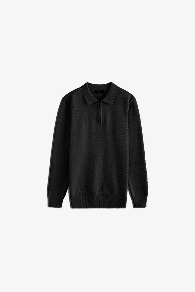 Half Zipper Sweater Polo