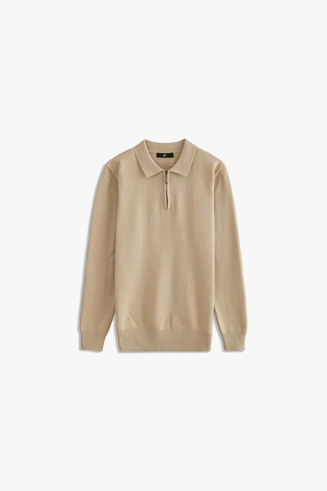 Half Zipper Sweater Polo