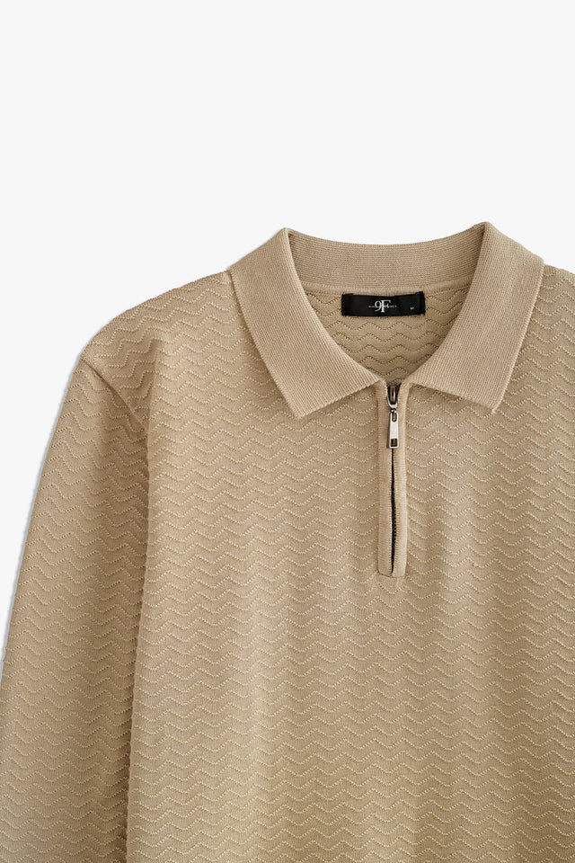 Half Zipper Sweater Polo