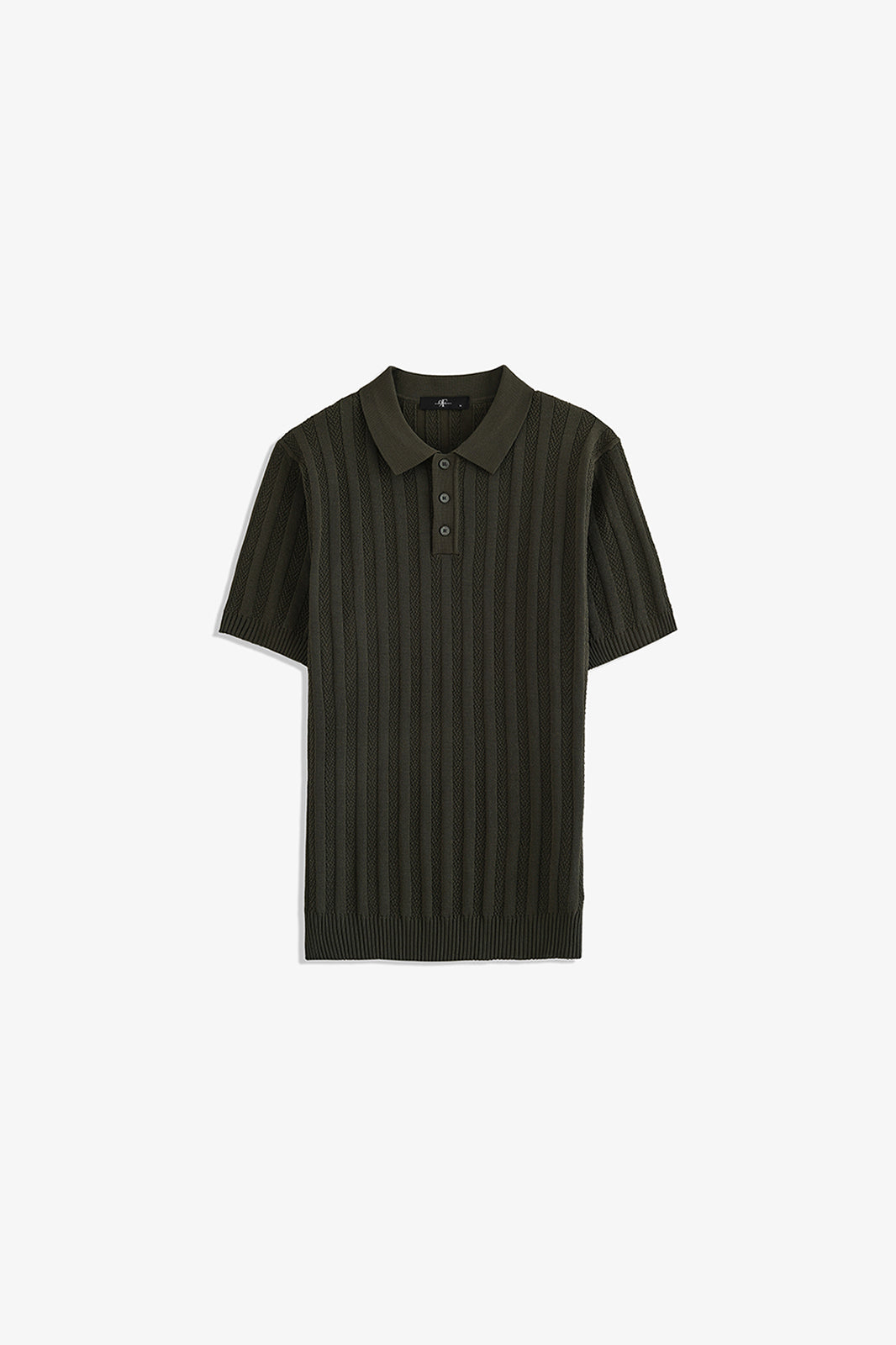 Button Textured Polo