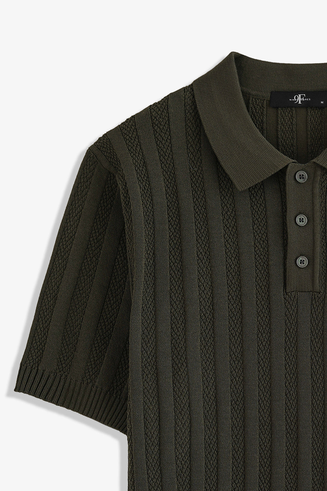 Button Textured Polo