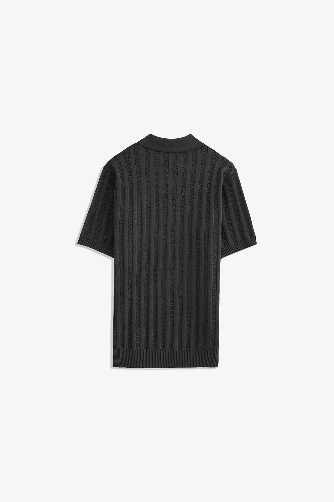 Button Textured Polo