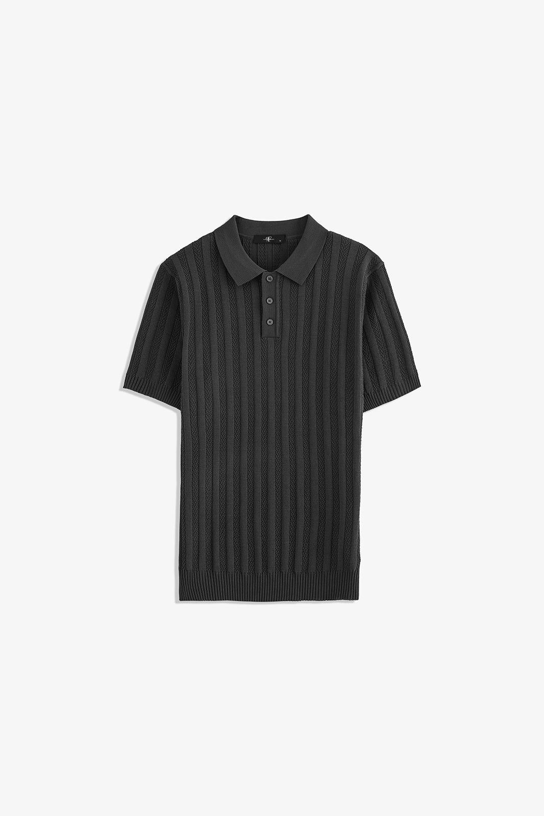 Button Textured Polo