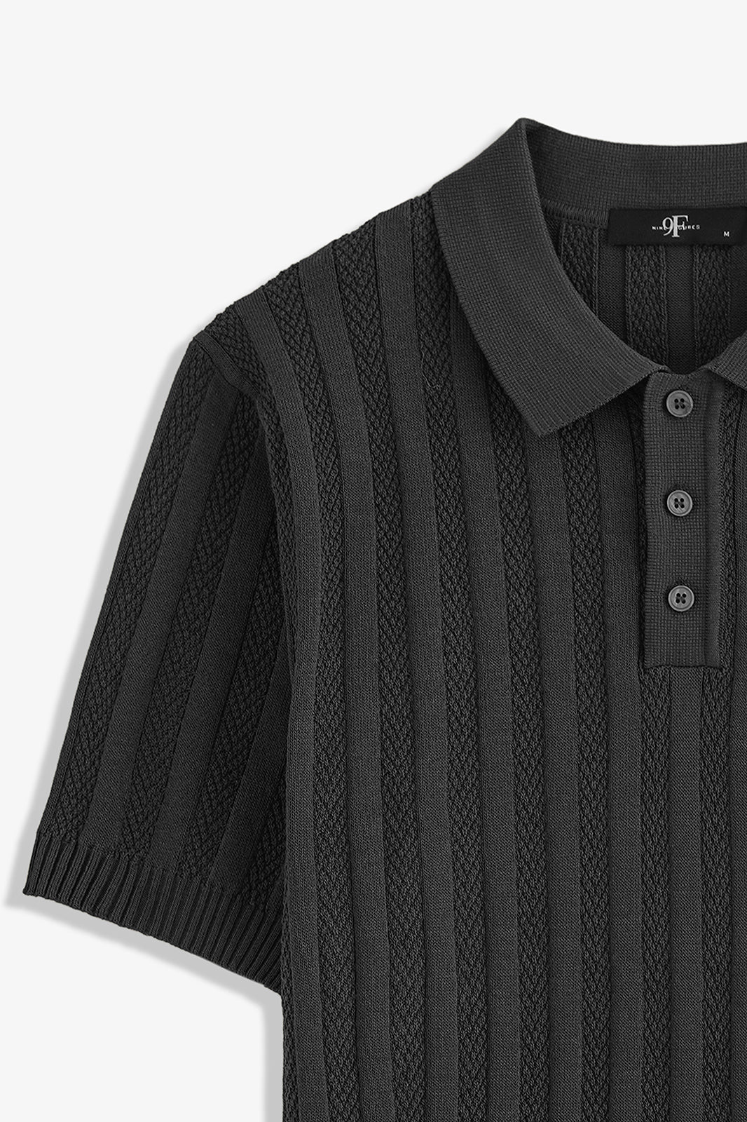 Button Textured Polo