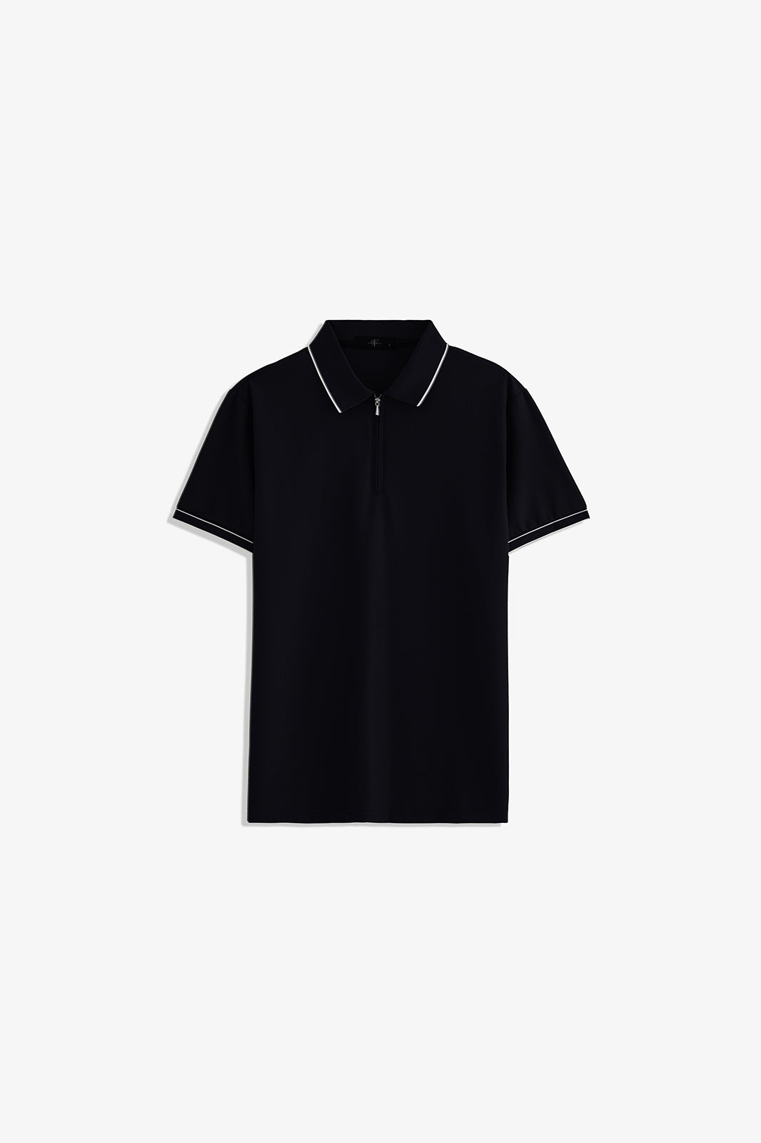 Zipper Textured Polo