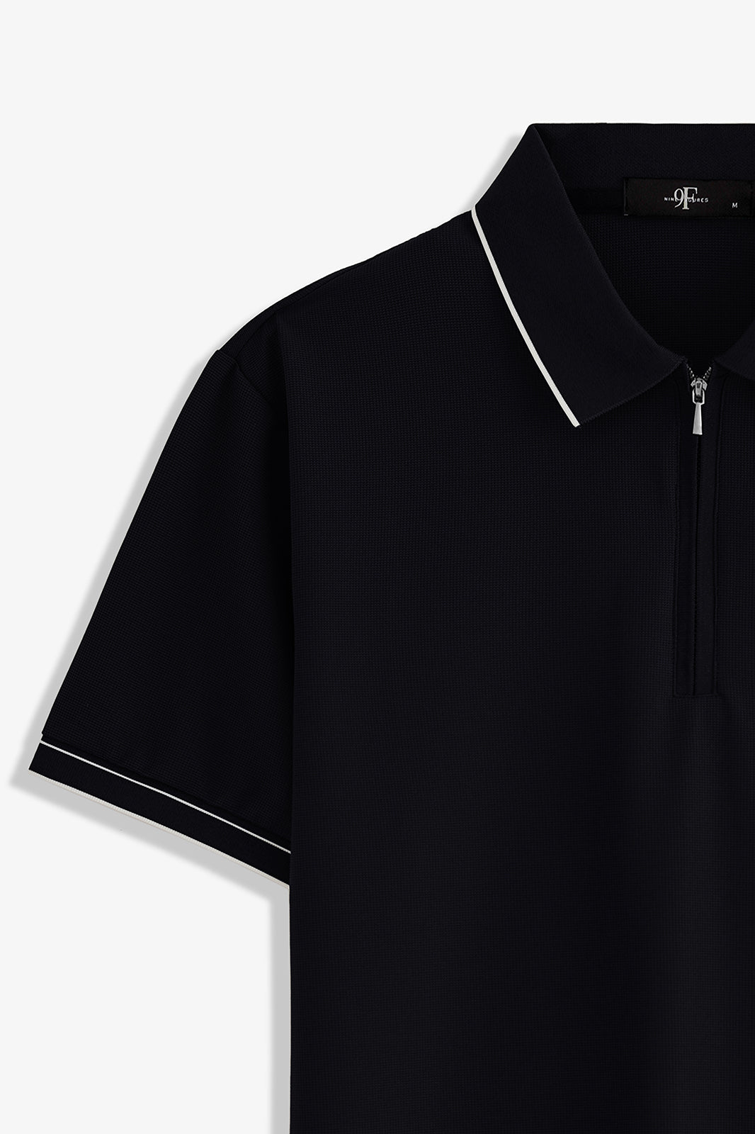 Zipper Textured Polo