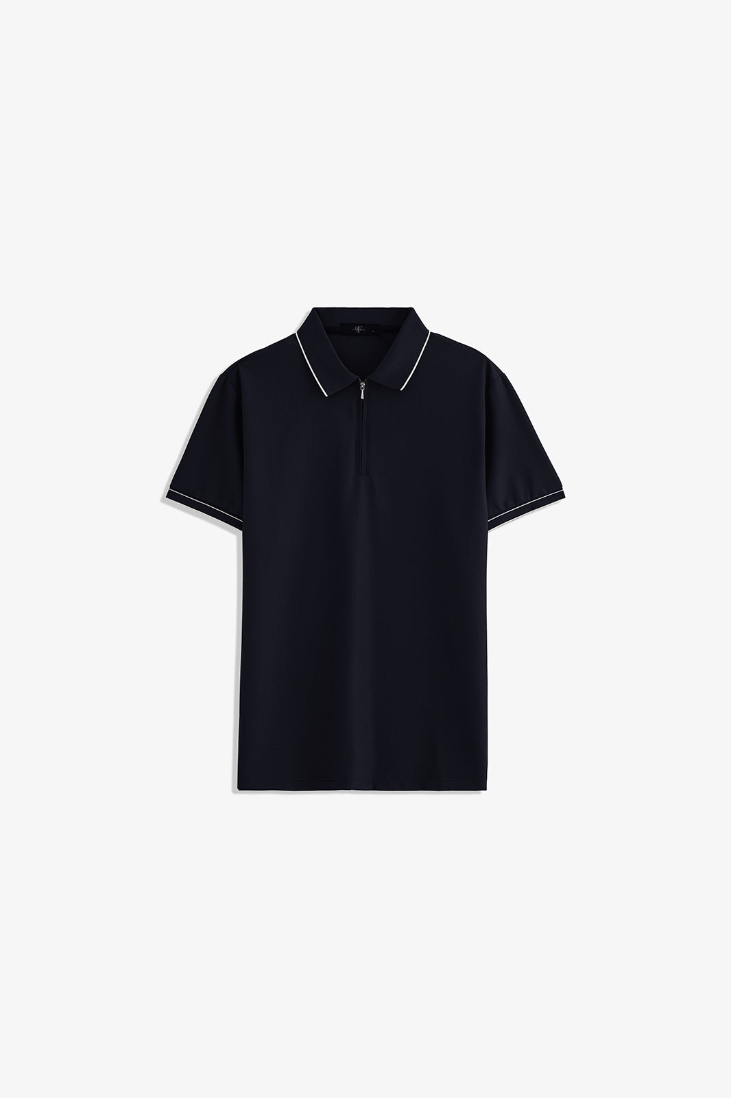 Zipper Textured Polo