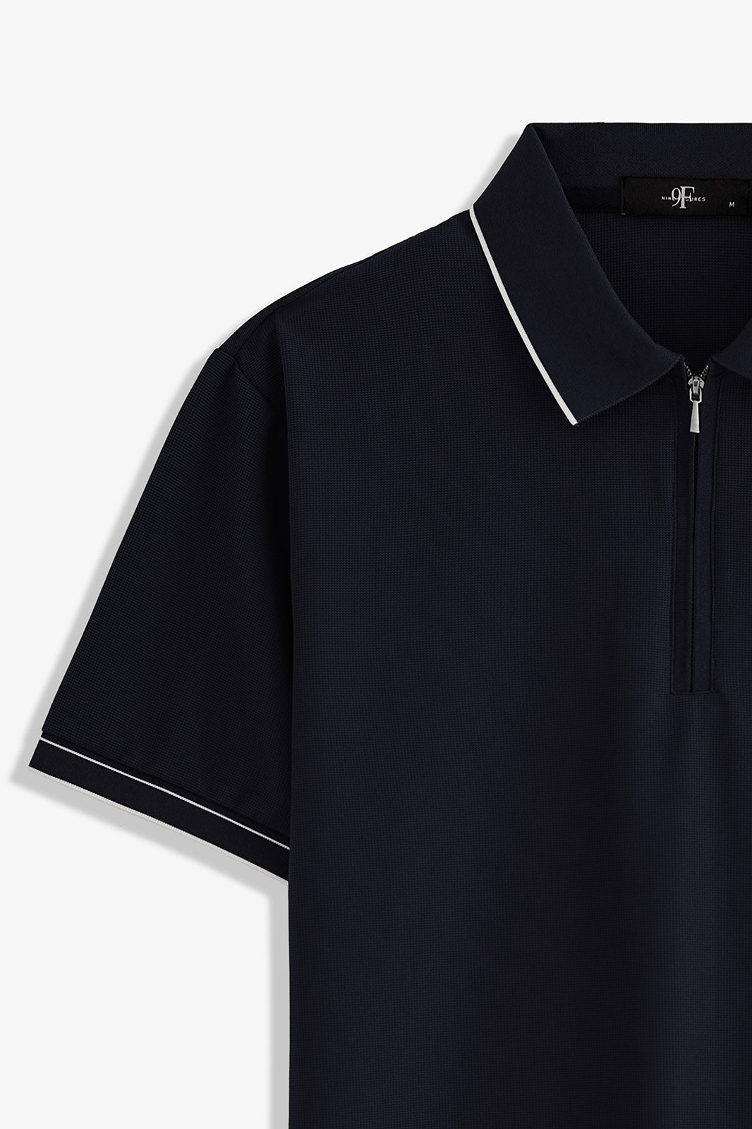 Zipper Textured Polo