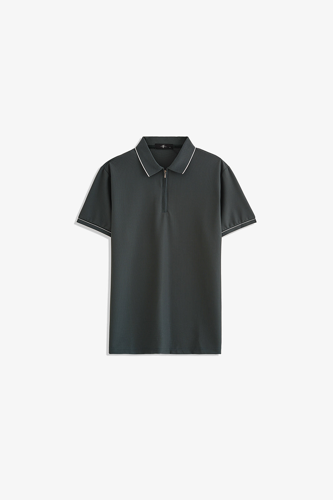 Zipper Textured Polo