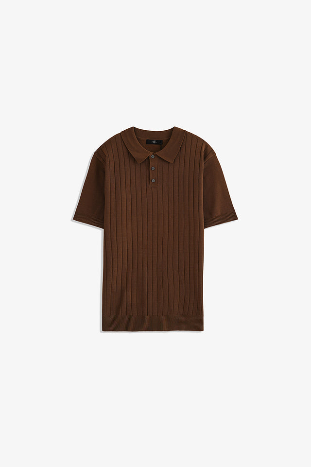 Button Textured Polo