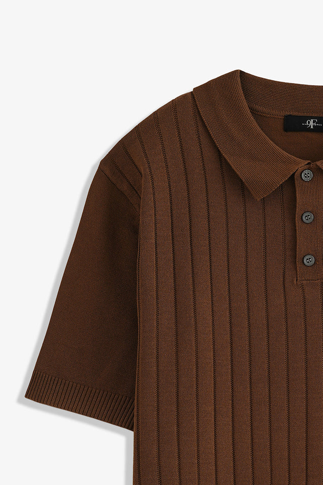 Button Textured Polo