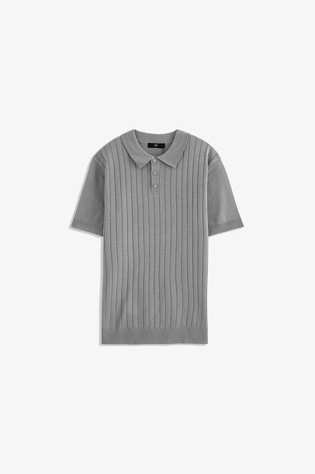 Button Textured Polo