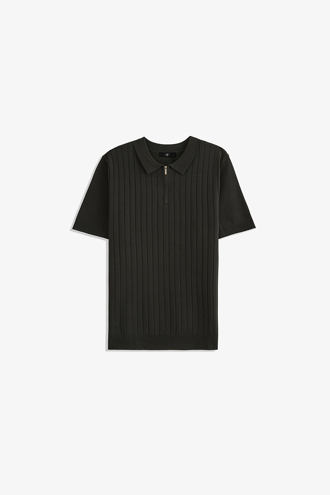 Zipper Textured Polo