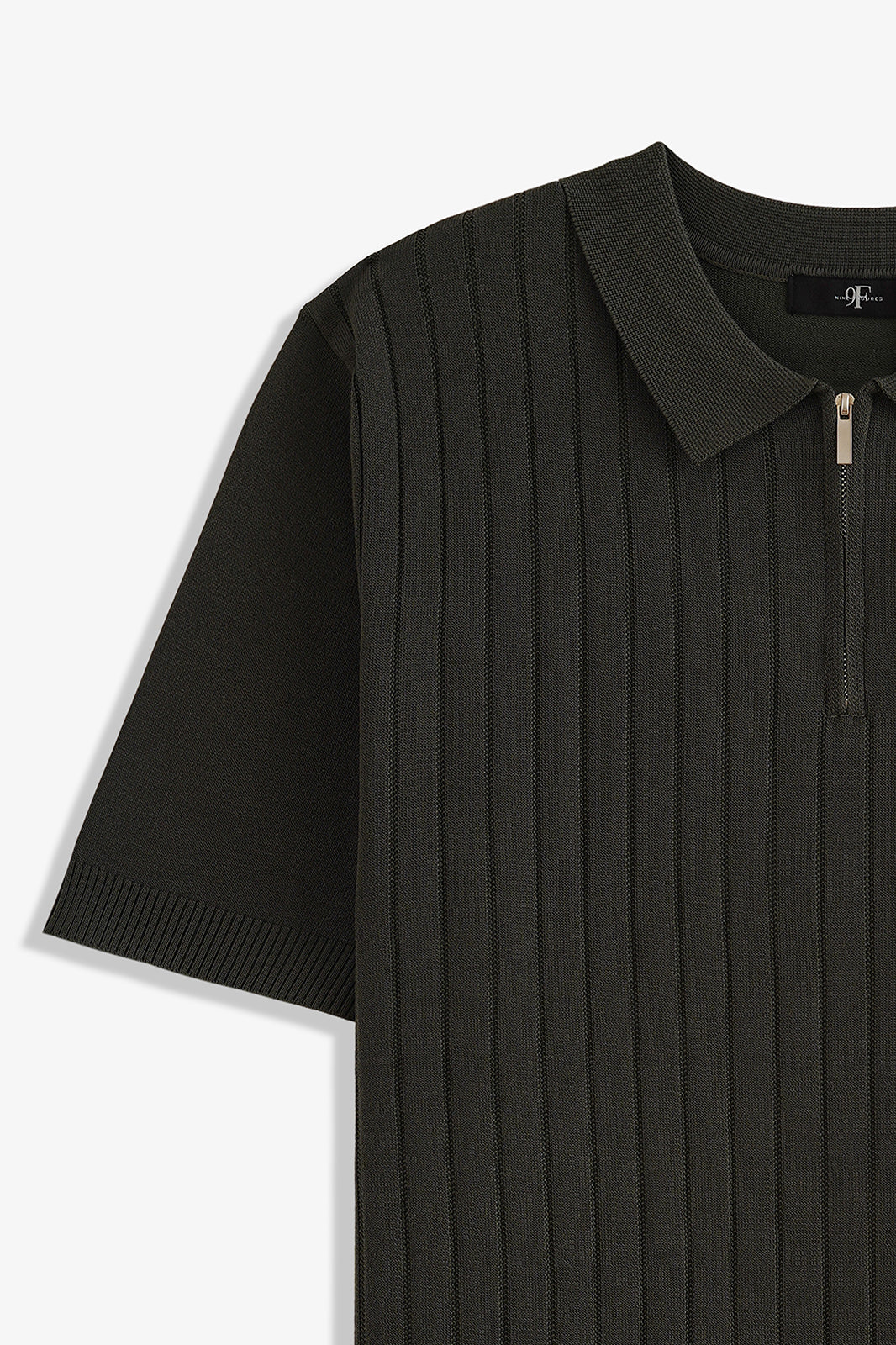 Zipper Textured Polo