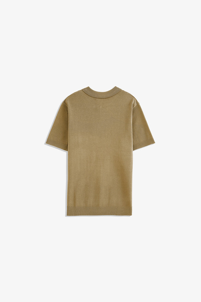 Zipper Textured Polo