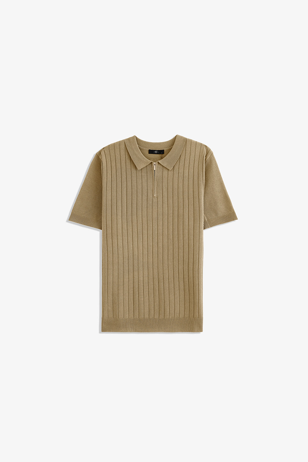 Zipper Textured Polo