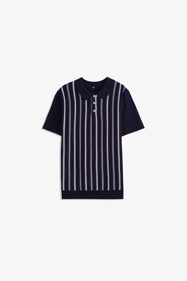 Button Textured Polo