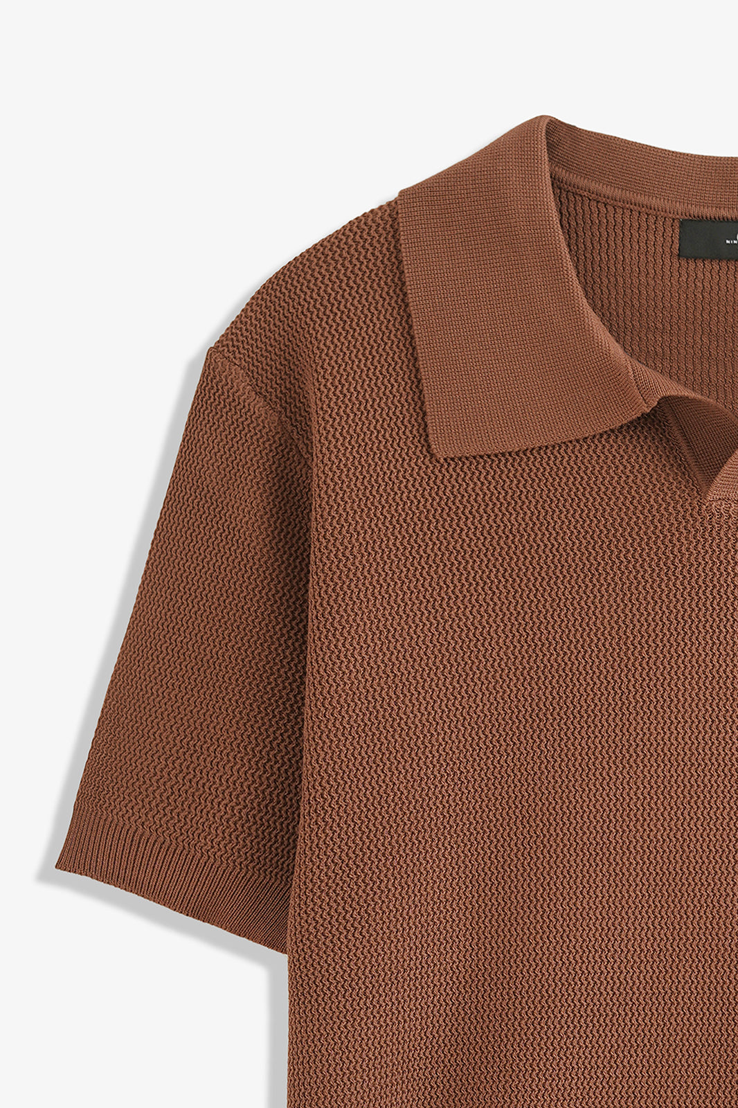 Johnny Collar Textured Polo